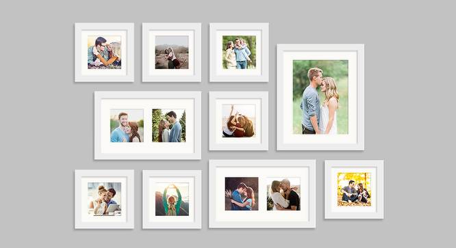 Set of 10 White Wall Photo Frames - ASPWT23854 (White) by Urban Ladder - Front View Design 1 - 764954