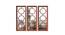 Brown Set of 3 MDF Made Circle Design Decorative Wall Mirror (Brown) by Urban Ladder - Design 1 Side View - 764956
