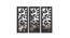 Black Set of 3 MDF Made Geometrical Wall Mirror for Wall Decor (Black) by Urban Ladder - Design 1 Side View - 764963