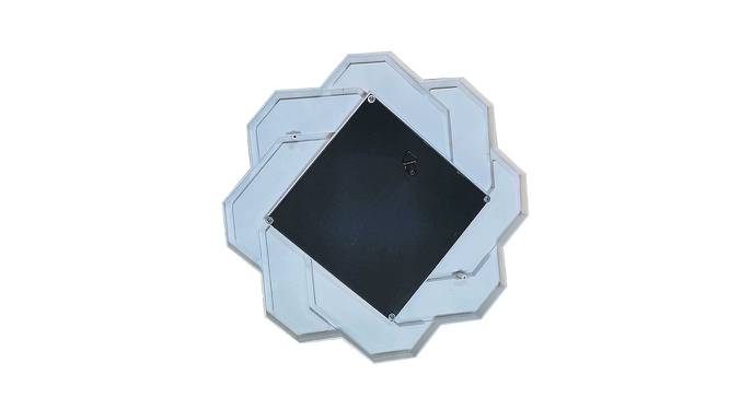 Set of 3 Solid Framed Decorative Wall Mirrors for Home Wall Decor (White) by Urban Ladder - Design 1 Side View - 764965