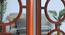 Brown Set of 3 MDF Made Circle Design Decorative Wall Mirror (Brown) by Urban Ladder - Ground View Design 1 - 764976