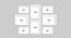 Set of 8 Individual White Photo Frame - ASPWT22589WH (White) by Urban Ladder - Design 1 Dimension - 764984