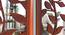 Brown Set of 3 MDF Made Leaves Design Decorative Wall Mirror (Brown) by Urban Ladder - Ground View Design 1 - 764985