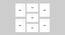 Set of 7 Individual White Photo Frame - ASPWT22597WH (White) by Urban Ladder - Design 1 Dimension - 764987
