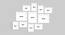 Set of 11 Individual White Photo Frame - ASPWT22611WH (White) by Urban Ladder - Design 1 Dimension - 764991