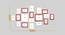 Set of 18 Red & White Wall Photo Frames - ASPWT23827 (Multicolor) by Urban Ladder - Design 1 Dimension - 765000