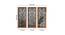 Gold & Black Set of 3 Floral Design MDF Made Decorative Wall Mirror (Gold) by Urban Ladder - Design 1 Dimension - 765016
