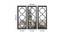 Set of 3 Decorative Wall MDF Mirrors (Black) by Urban Ladder - Design 1 Dimension - 765022