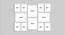 Set of 12 Individual White Photo Frame - ASPWT22613WH (White) by Urban Ladder - Design 1 Dimension - 765029