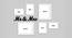 Set of 6 with MR.&MRS. Mdf cutout Individual White Photo Frame - ASPWT22721WH (White) by Urban Ladder - Design 1 Dimension - 765030