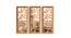 Golden Set of 3 MDF Made Leaves Design Decorative Wall Mirror (Gold) by Urban Ladder - Design 1 Side View - 765052