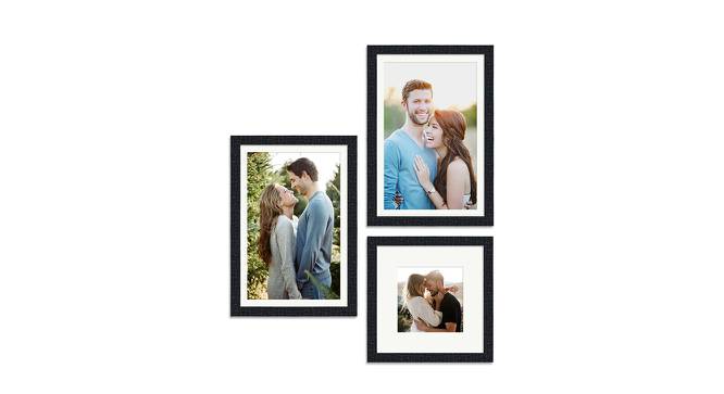 Set of 3 Black Wall Photo Frames - ASPWT23829 (Black) by Urban Ladder - Front View Design 1 - 765120