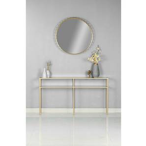 claymint Gold Metal Round Wall Mirror-picture-19