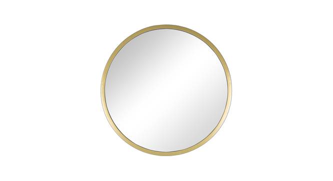 Windsor Mirror Round (Gold) by Urban Ladder - Front View Design 1 - 766010