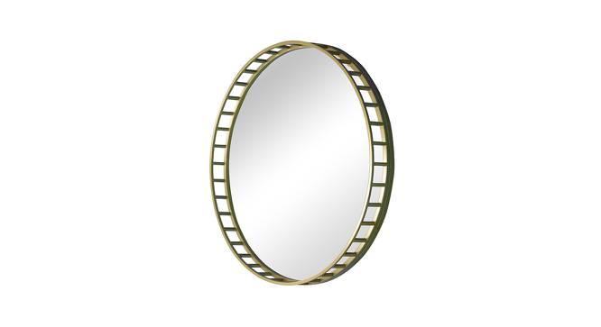 Perth Mirror (Gold) by Urban Ladder - Design 1 Side View - 766020