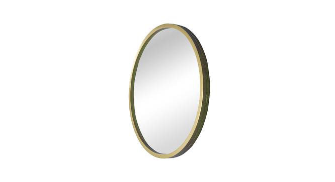 Windsor Mirror Round (Gold) by Urban Ladder - Design 1 Side View - 766021