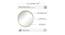 Windsor Mirror Round (Gold) by Urban Ladder - Ground View Design 1 - 766033