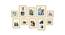 Set of 10 Beige Wall Photo Frames - ASPWT23841 (Beige) by Urban Ladder - Front View Design 1 - 766055