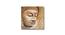 Peaceful Buddha Stretched On Wood Gold Oil Painting For Wall Decoration 31x31 Inches (Gold) by Urban Ladder - Front View Design 1 - 766063