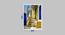 Canvas Painting Blue & Yellow House Theme Wall Art with Wooden Frame (Multicolor) by Urban Ladder - Design 1 Dimension - 766082