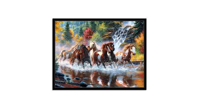 Canvas Painting Running Horse Theme Wall Art Paintings (Color -Brown) (Multicolor) by Urban Ladder - Front View Design 1 - 766089