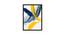 Canvas Painting Blue & Yellow Abstract Theme Wall Art Painting with Wooden Frame (Multicolor) by Urban Ladder - Front View Design 1 - 766092