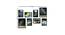 Framed Art Prints of Ocean Galaxy Set of 8 Black Frame Art Prints/Posters (Multicolor) by Urban Ladder - Design 1 Dimension - 766133