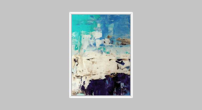 Canvas Painting Tricolor Theme Multicolor Wall Art Painting with Wooden Frame (Multicolor) by Urban Ladder - Front View Design 1 - 766143