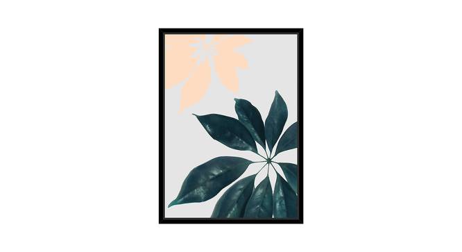 Canvas Painting Black Floral Theme Wall Art Painting with Wooden Frame (Multicolor) by Urban Ladder - Front View Design 1 - 766179