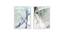 Set of 2 Wall Art Lady Modern Art Canvas Painting with Wooden Frame (Multicolor) by Urban Ladder - Front View Design 1 - 766184