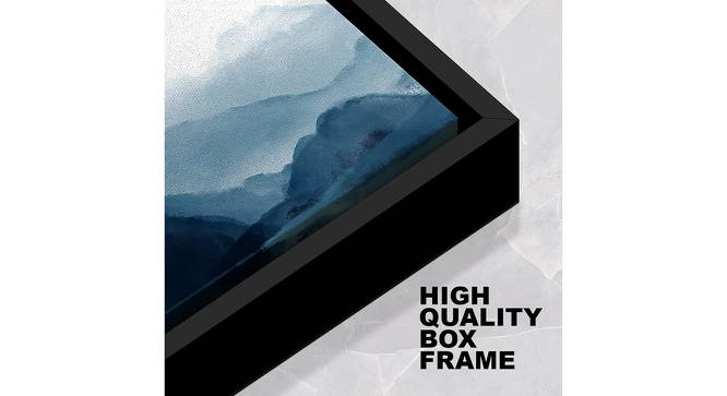 Canvas Painting Brown Color House Theme Wall Art Painting with Wooden Frame (Multicolor) by Urban Ladder - Design 1 Side View - 766196
