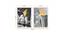 Set of 2 Wall Arts White & Black Abstract Glass Theme Canvas Art Wall Paintings (Multicolor) by Urban Ladder - Design 1 Dimension - 766227
