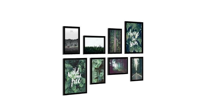 Framed Art Prints of Forest Grump Set of 8 Black Frame Art Prints/Posters for Decoration (Multicolor) by Urban Ladder - Front View Design 1 - 766237