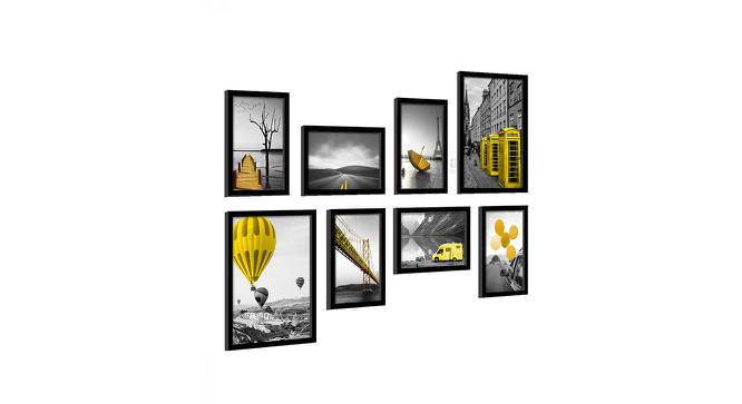 Set of 8 Framed Art Prints Travel Theme Art Print for Decoration (Multicolor) by Urban Ladder - Front View Design 1 - 766251