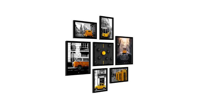 Set of 7 Framed Poster Art Print -Tram Travel -Multi Colored Art Print (Multicolor) by Urban Ladder - Front View Design 1 - 766255