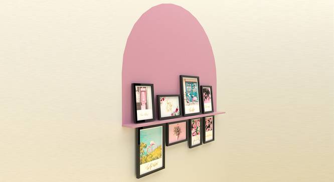 Bonjour Blossom Framed Art Prints Set of 8 Black Frame Art Prints/Posters (Multicolor) by Urban Ladder - Design 1 Side View - 766277