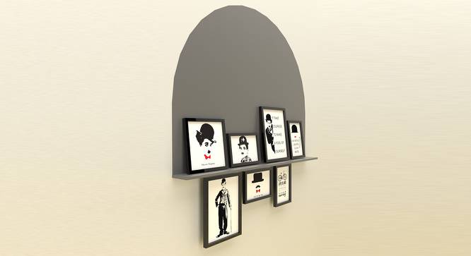 Set of 7 Framed Poster Art Print -Charming Charlie -Black White Art Prints for Home Decor (Multicolor) by Urban Ladder - Design 1 Side View - 766283