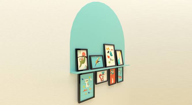 Kids Art Theme Framed Art Prints Set of 8 Black Frame Art Prints/Posters (Multicolor) by Urban Ladder - Design 1 Side View - 766284
