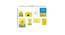 Set of 8 Sunshine Senorita Theme Yellow Background Framed Art Prints White Frame (Multicolor) by Urban Ladder - Design 1 Dimension - 766324
