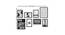 Set of 8 Art Prints Wish Upon A Star Music Notes Framed Painting Black Frame (Multicolor) by Urban Ladder - Design 1 Dimension - 766325