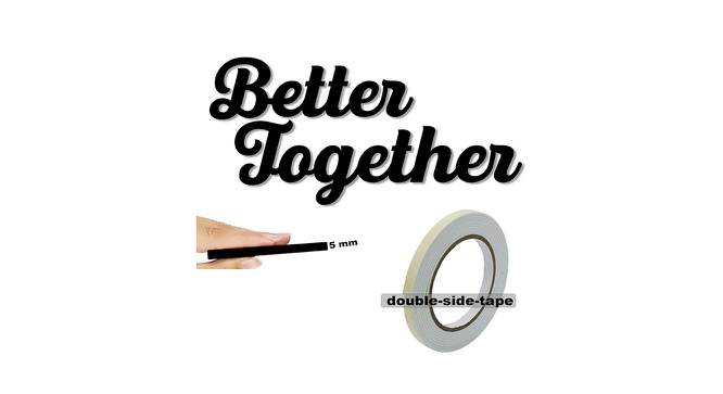 Better Together Black MDF For Wall Decor (Black) by Urban Ladder - Design 1 Side View - 766394