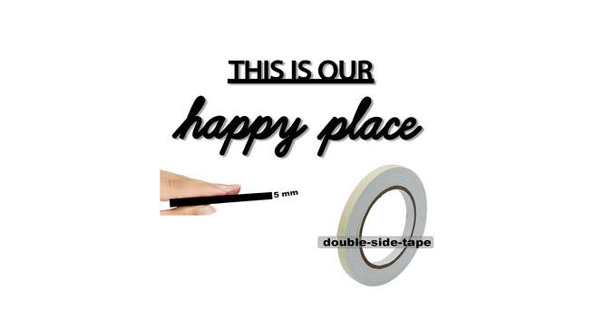 This is Our Happy Place Black MDF For Wall Decor (Black) by Urban Ladder - Design 1 Side View - 766395