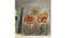 Orange Floral Stretched On Wood Embossed Wall Painting For Wall Decoration 31x31 Inches (Orange) by Urban Ladder - Design 1 Side View - 766398