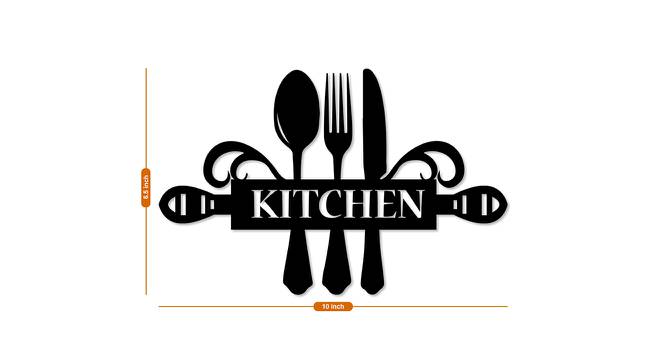 Kitchen MDF Wall Plaque Ready to Hang Home Decor, Wall Decor, Wall Art,Decorative MDF Plaque for Home & Wall Decoration (Size - 6.5 X 10 Inches) (Black) by Urban Ladder - Design 1 Dimension - 766423