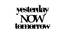 Yesterday NOW Tomorrow Motivational Quote MDF Wall Plaque Ready to Hang Home Decor, Wall Decor, Wall Art,Decorative MDF Plaque for Home & Wall Decoration (Size - 6.7 x 12 Inches) (Black) by Urban Ladder - Front View Design 1 - 766452