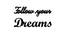 Follow Your Dreams Black MDF For Wall Decor (Black) by Urban Ladder - Front View Design 1 - 766465
