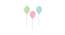 Set of 3 Balloon MDF Wall Plaques for Wall Decoration Faith Belief Hope Plaque for Home Decor (Color - Green, Pink and Blue, Size - 10 x 6.8 Inchs) (Multicolor) by Urban Ladder - Design 1 Dimension - 766502