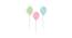 Set of 3 Balloon MDF Wall Plaques for Wall Decoration Good Vibes Only Plaque for Home Decor (Color - Green, Pink and Blue, Size - 10 x 6.8 Inchs) (Multicolor) by Urban Ladder - Design 1 Dimension - 766503