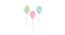 Set of 3 Balloon MDF Wall Plaques for Wall Decoration Good Vibes Only Plaque for Home Decor (Color - Green, Pink and Blue, Size - 10 x 6.8 Inchs) (Multicolor) by Urban Ladder - Design 1 Dimension - 766503