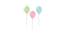 Set of 3 Balloon MDF Wall Plaques for Wall Decoration Live Love Laugh Plaque for Home Decor (Color - Green, Pink and Blue, Size - 10 x 6.8 Inchs) (Multicolor) by Urban Ladder - Design 1 Dimension - 766504